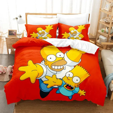 Housse de Couette Les Simpsons Homer et Bart